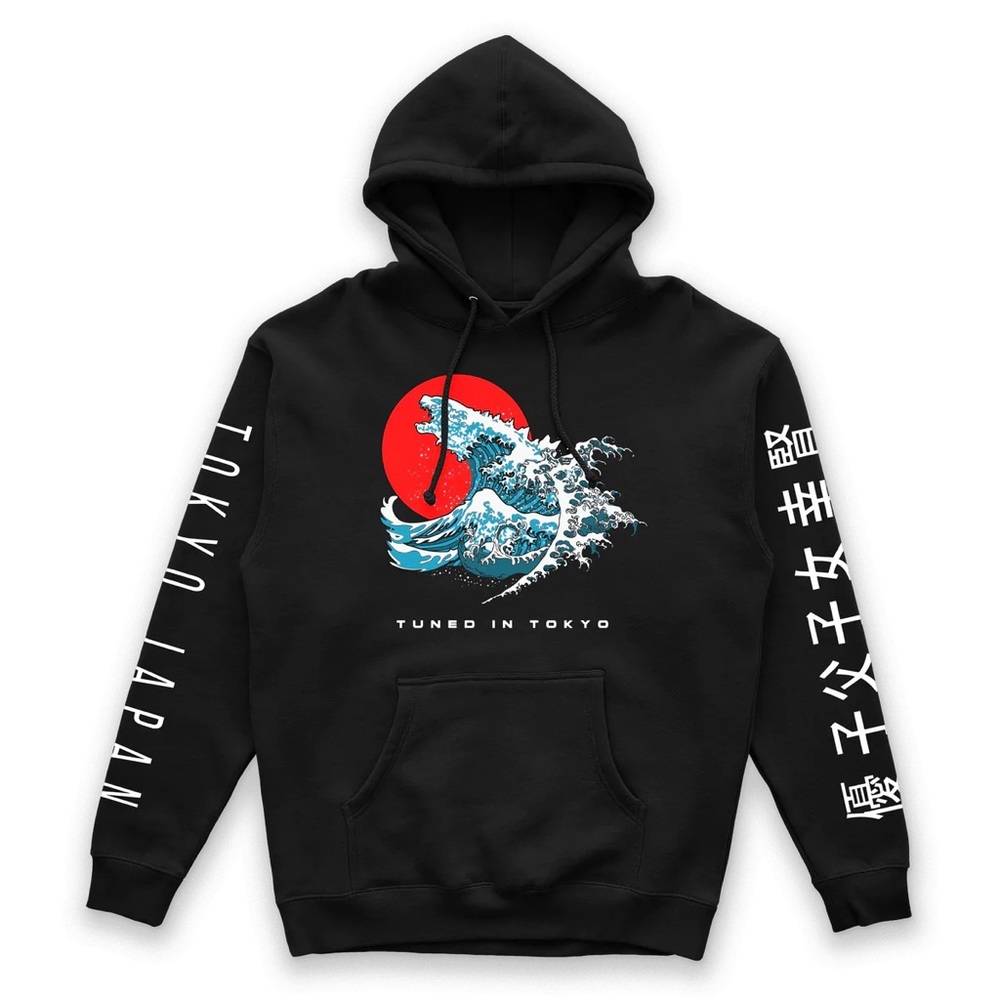 Wavy Hoodie - Black